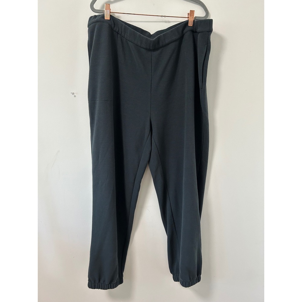 Soma 24/7 Ribbed Jogger Pants Women XXL Gray Athleisure Loungewear